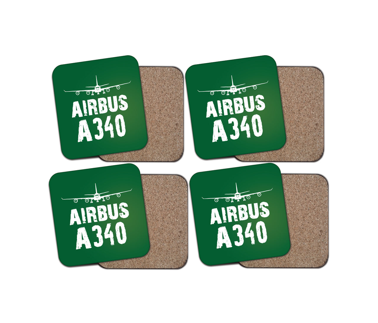 Airbus A340 & Plane Designed Coasters