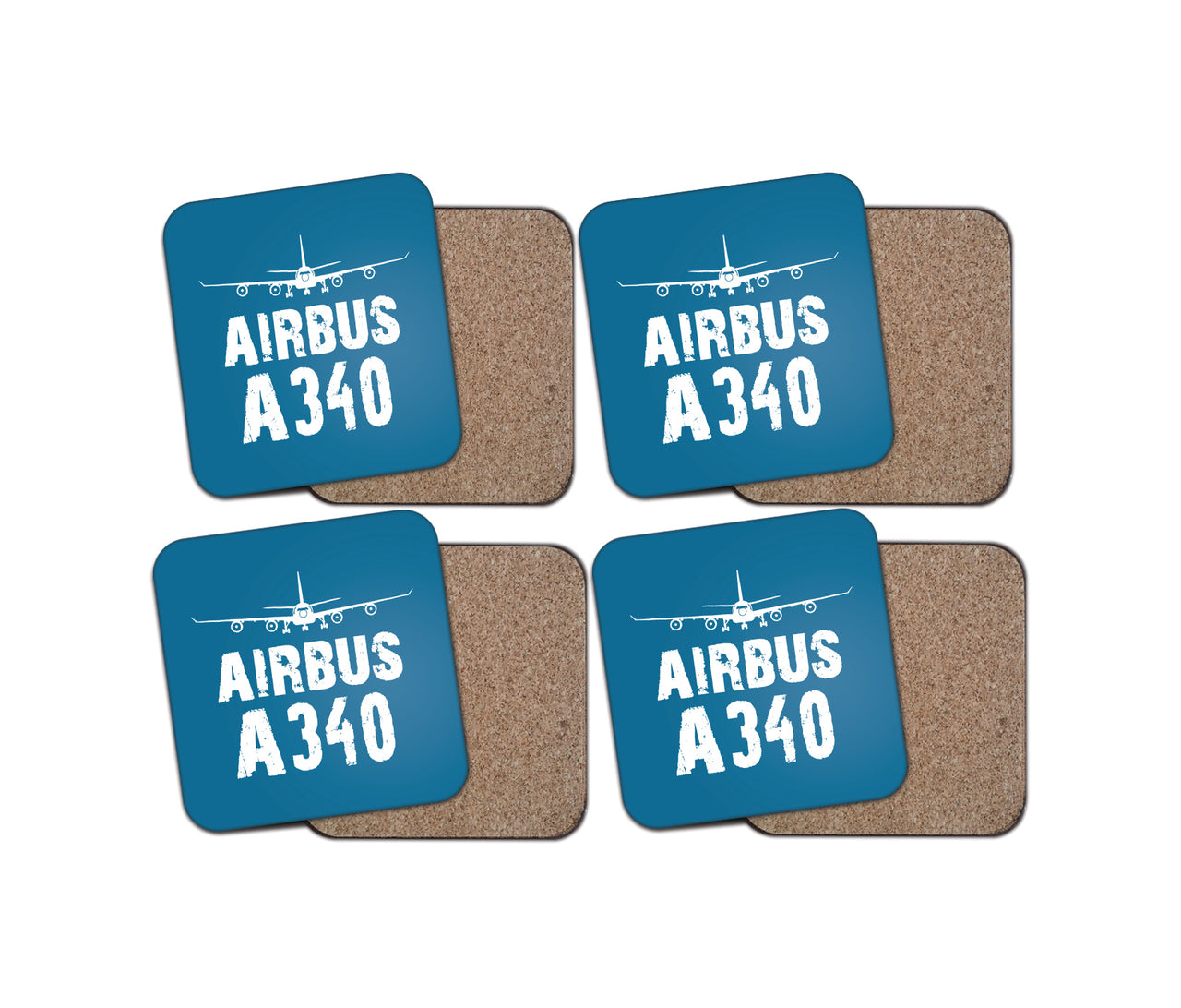 Airbus A340 & Plane Designed Coasters