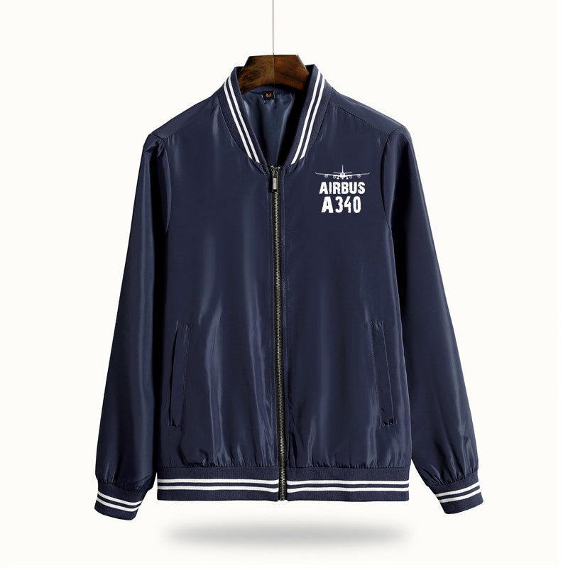 Airbus A340 & Plane Designed Thin Spring Jackets