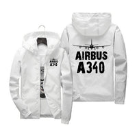 Thumbnail for Airbus A340 & Plane Designed Windbreaker Jackets