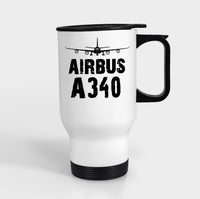 Thumbnail for Airbus A340 & Plane Designed Travel Mugs (With Holder)