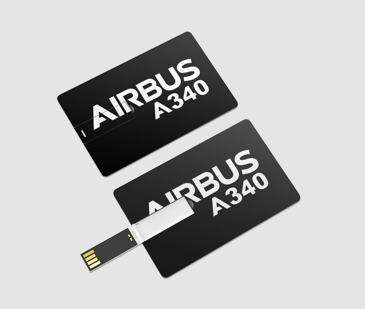 Airbus A340 & Text Designed USB Cards