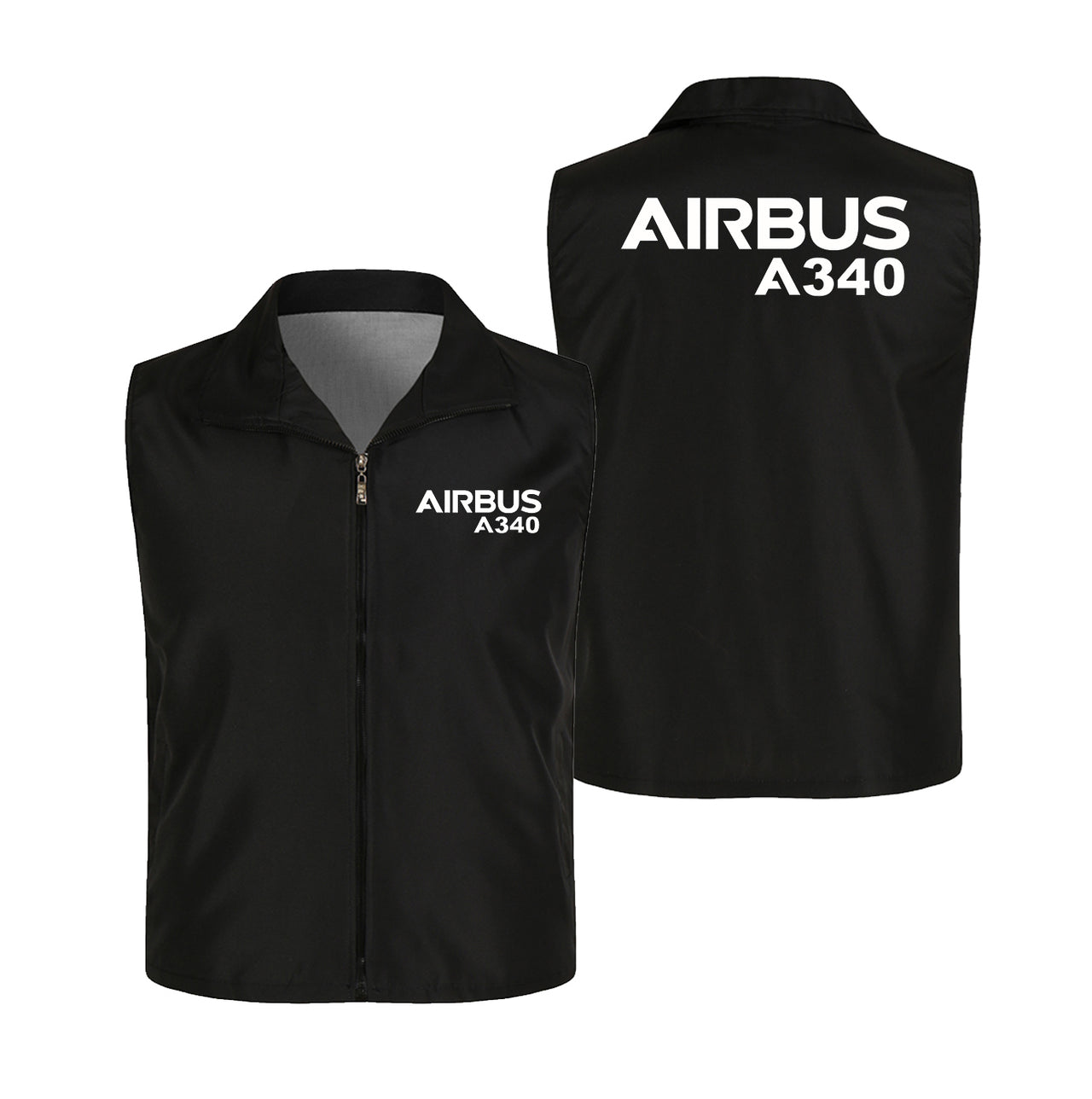 Airbus A340 & Text Designed Thin Style Vests
