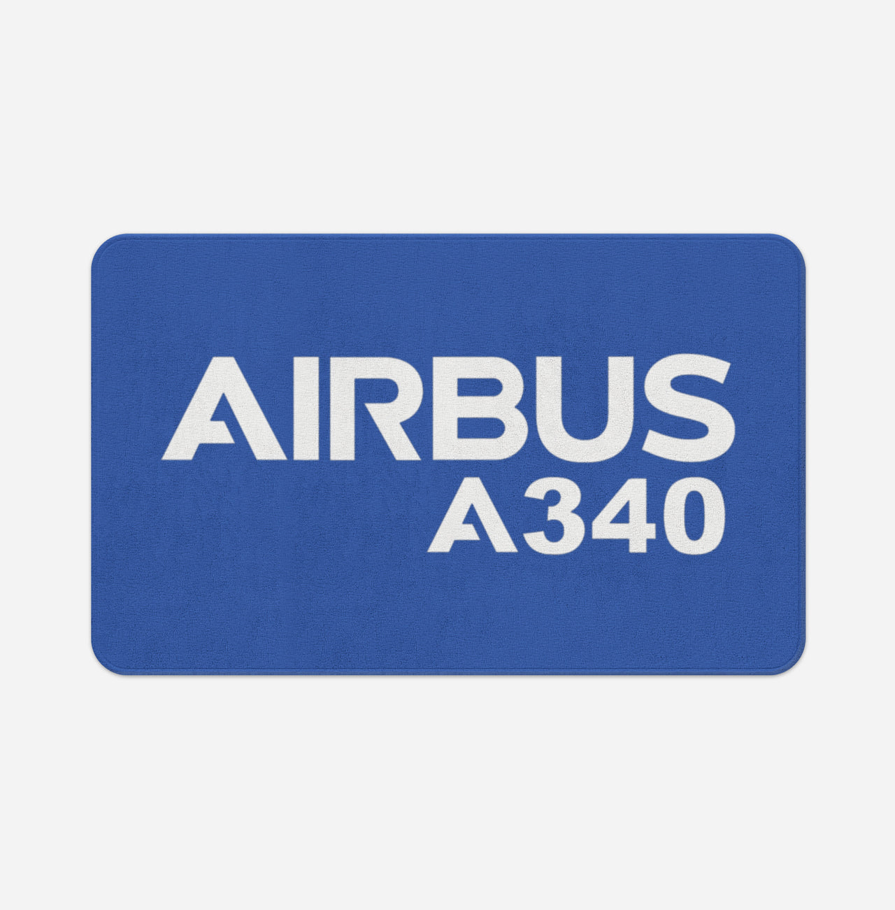 Airbus A340 & Text Designed Bath Mats