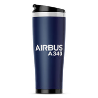 Thumbnail for Airbus A340 & Text Designed Stainless Steel Travel Mugs