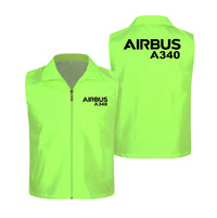 Thumbnail for Airbus A340 & Text Designed Thin Style Vests