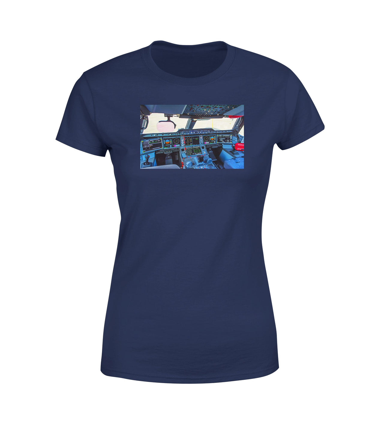 Airbus A350 Cockpit Designed Women T-Shirts