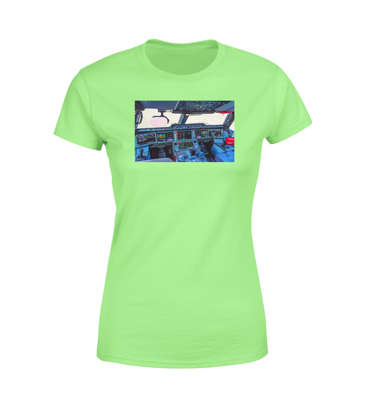 Airbus A350 Cockpit Designed Women T-Shirts