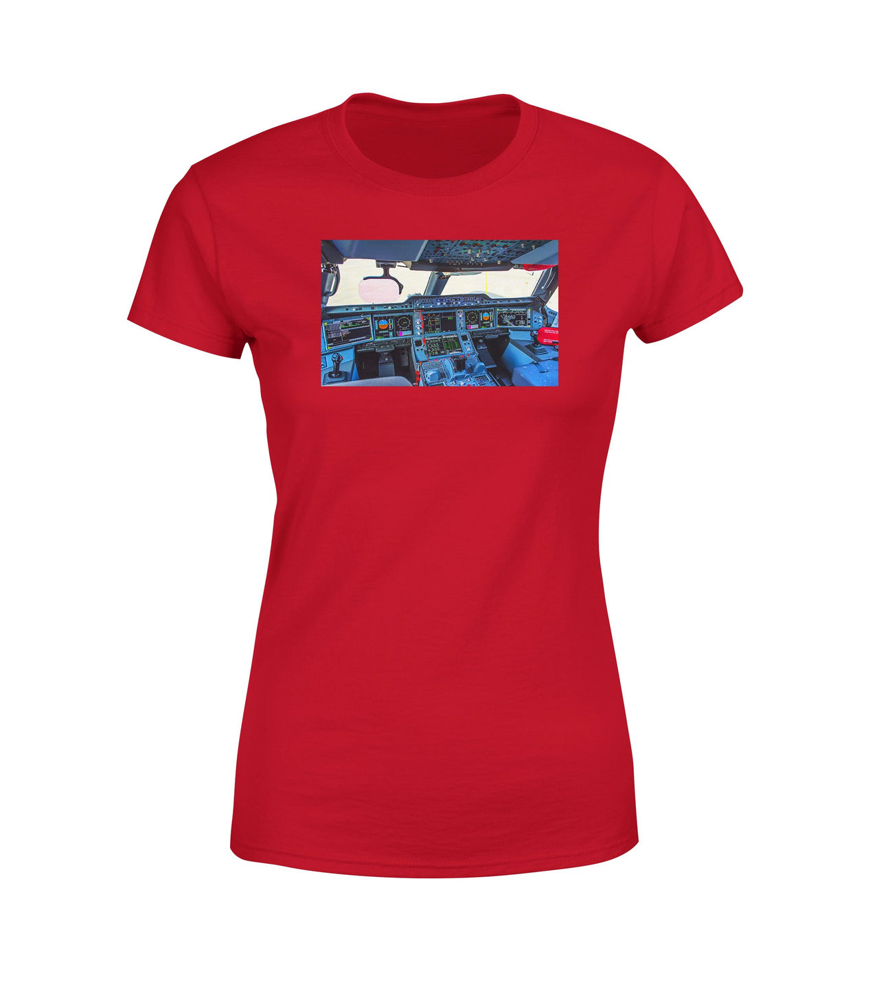 Airbus A350 Cockpit Designed Women T-Shirts