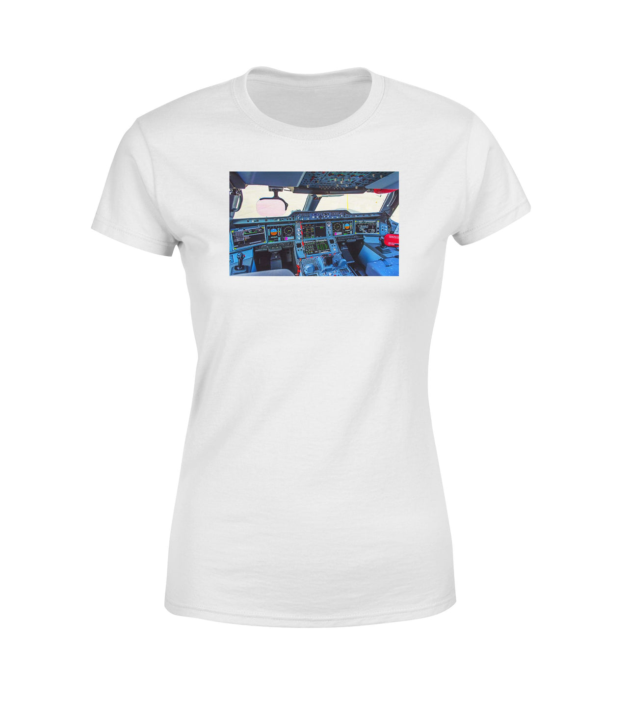 Airbus A350 Cockpit Designed Women T-Shirts