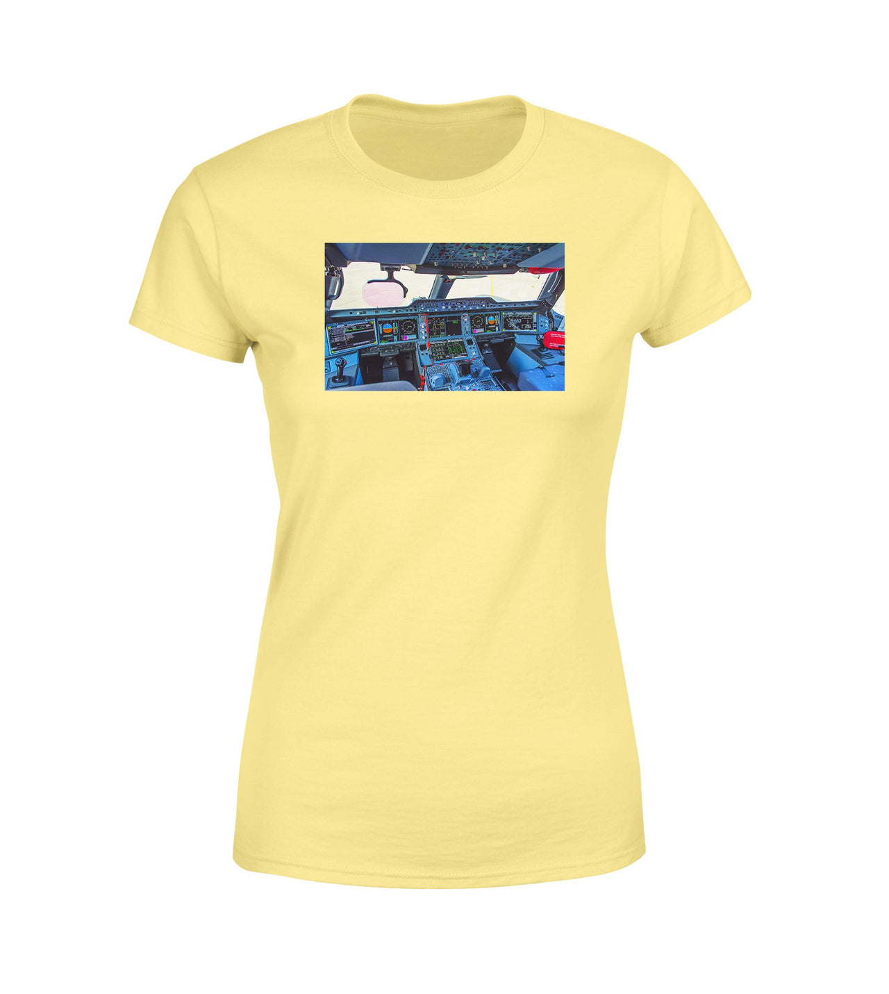 Airbus A350 Cockpit Designed Women T-Shirts