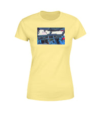 Thumbnail for Airbus A350 Cockpit Designed Women T-Shirts