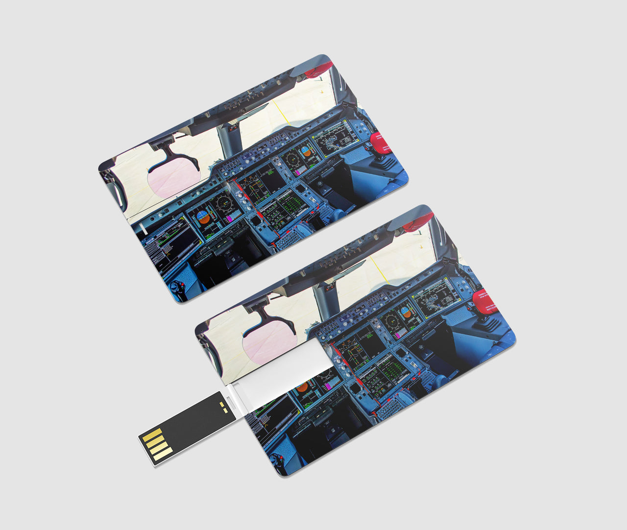 Airbus A350 Cockpit Designed USB Cards