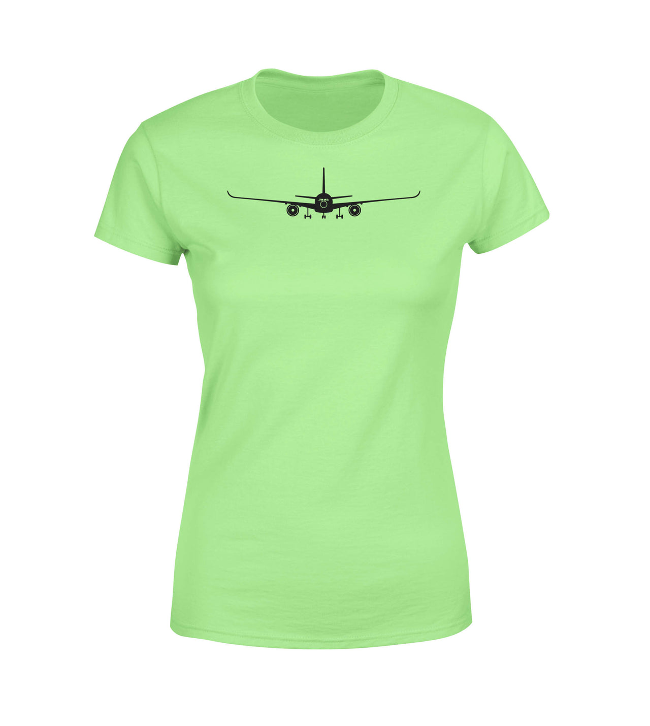 Airbus A350 Silhouette Designed Women T-Shirts
