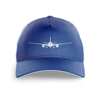 Thumbnail for Airbus A350 Silhouette Printed Hats