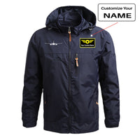 Thumbnail for Airbus A350 Silhouette Designed Thin Stylish Jackets