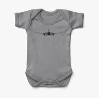 Thumbnail for Airbus A350 Silhouette Designed Baby Bodysuits