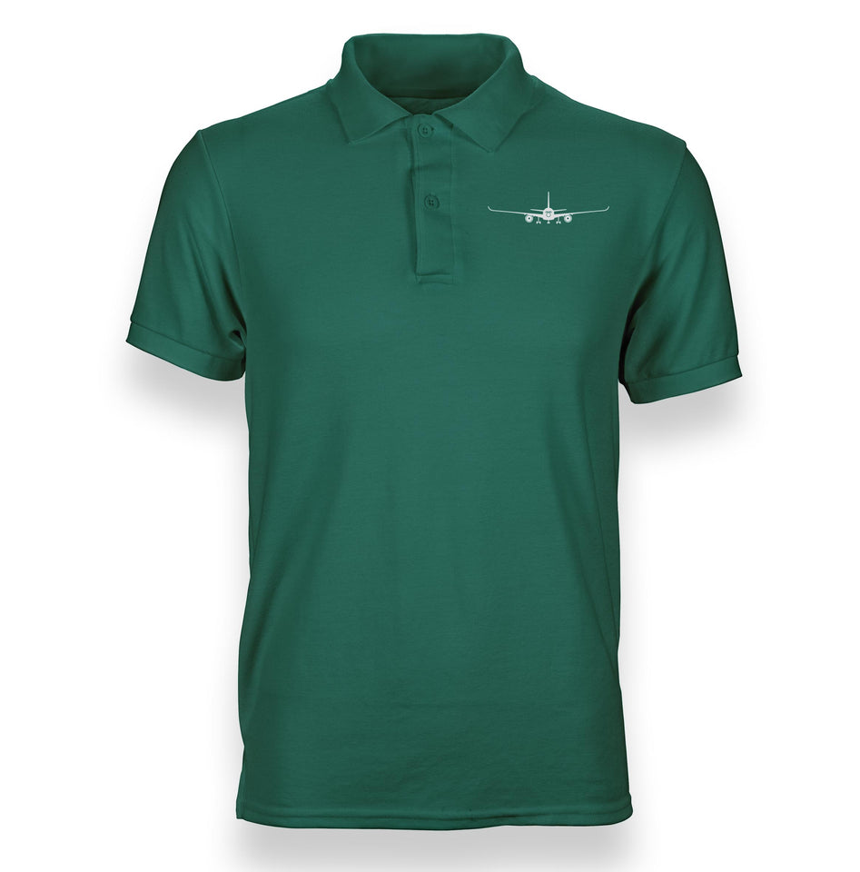 Airbus A350 Silhouette Designed Polo T-Shirts