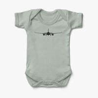 Thumbnail for Airbus A350 Silhouette Designed Baby Bodysuits