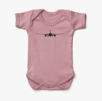 Thumbnail for Airbus A350 Silhouette Designed Baby Bodysuits