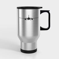 Thumbnail for Airbus A350 Silhouette Designed Travel Mugs (With Holder)