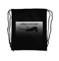 Thumbnail for Airbus A350XWB & Dots Designed Drawstring Bags