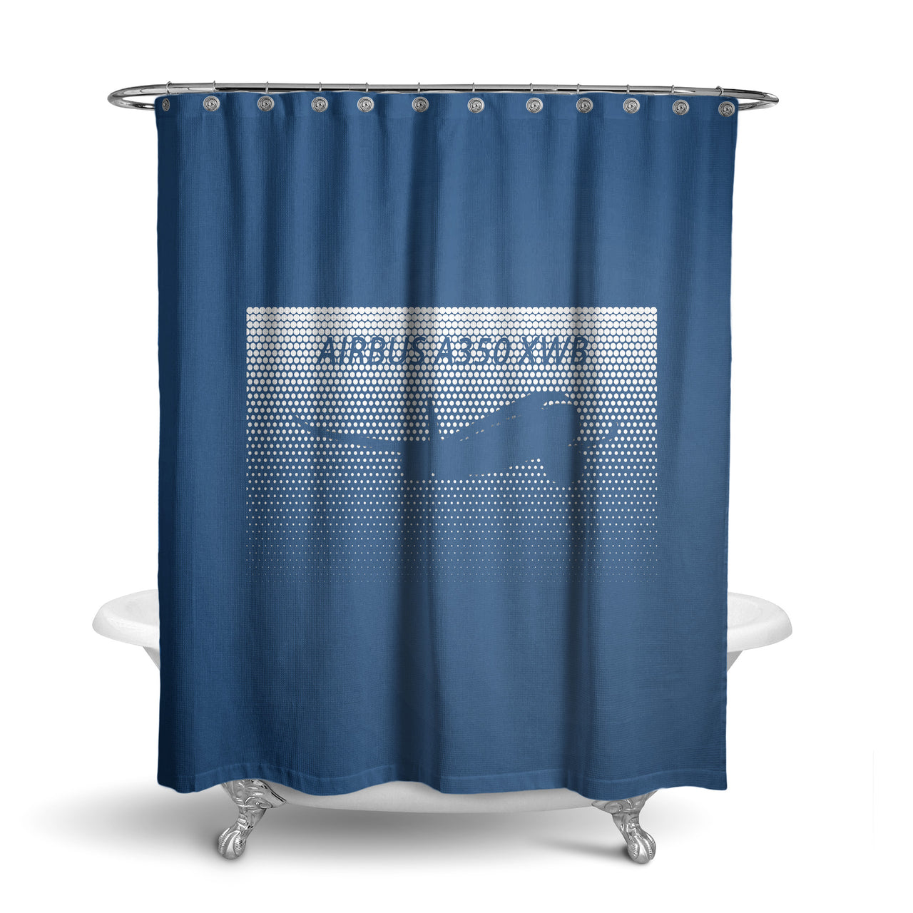 Airbus A350XWB & Dots Designed Shower Curtains