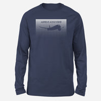 Thumbnail for Airbus A350XWB & Dots Designed Long-Sleeve T-Shirts