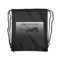 Thumbnail for Airbus A350XWB & Dots Designed Drawstring Bags