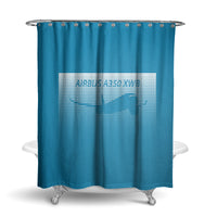 Thumbnail for Airbus A350XWB & Dots Designed Shower Curtains