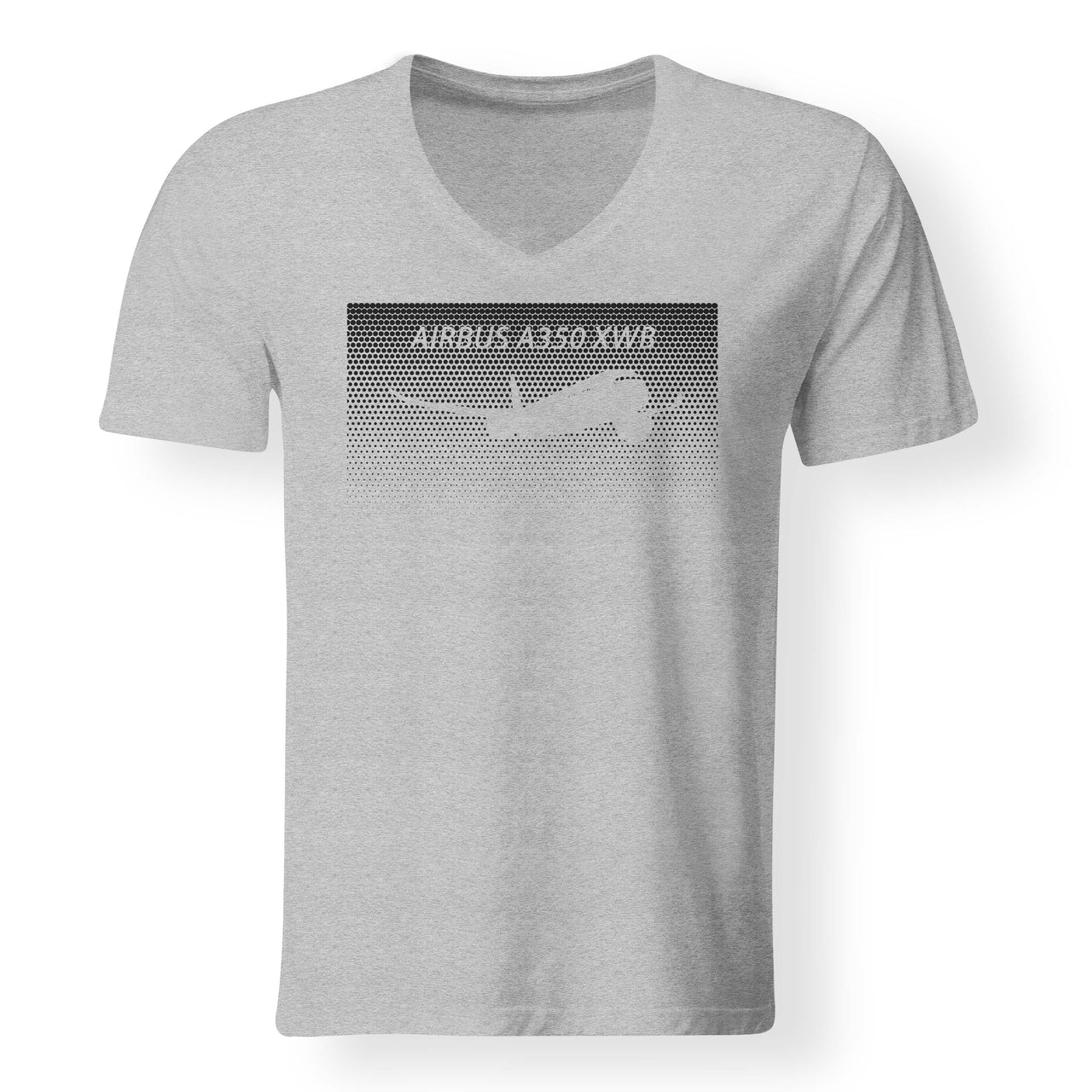 Airbus A350XWB & Dots Designed V-Neck T-Shirts