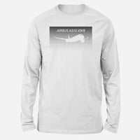 Thumbnail for Airbus A350XWB & Dots Designed Long-Sleeve T-Shirts