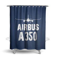 Thumbnail for Airbus A350 & Plane Designed Shower Curtains