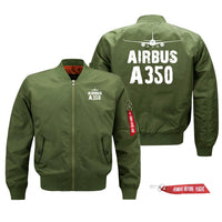 Thumbnail for Airbus A350 Silhouette & Designed Pilot Jackets (Customizable)
