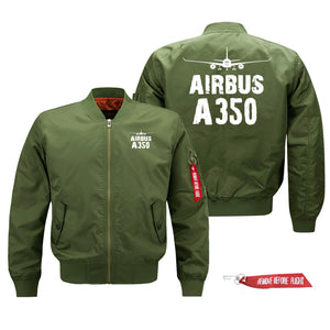 Airbus A350 Silhouette & Designed Pilot Jackets (Customizable)