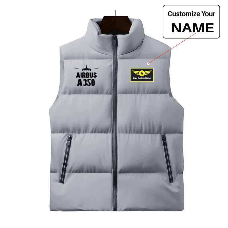 Airbus A350 & Plane Designed Puffy Vests