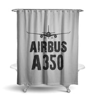 Thumbnail for Airbus A350 & Plane Designed Shower Curtains