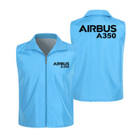Thumbnail for Airbus A350 & Text Designed Thin Style Vests