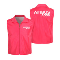 Thumbnail for Airbus A350 & Text Designed Thin Style Vests