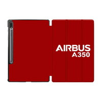 Thumbnail for Airbus A350 & Text Designed Samsung Tablet Cases