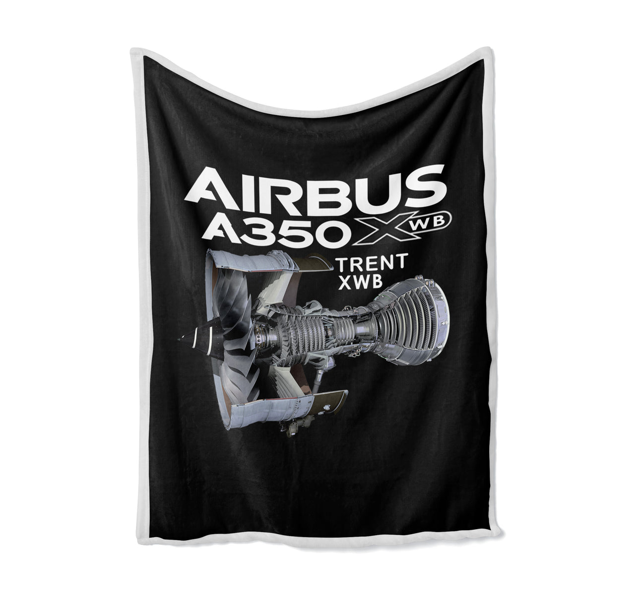 Airbus A350 & Trent Wxb Engine Designed Bed Blankets & Covers