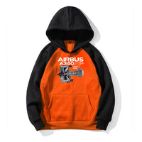 Thumbnail for Airbus A350 & Trent Wxb Engine Designed Colourful Hoodies
