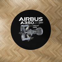 Thumbnail for Airbus A350 & Trent Wxb Engine 7000 Designed Carpet & Floor Mats (Round)