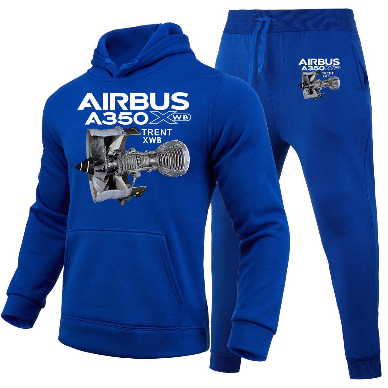 Airbus A350 & Trent Wxb Engine Designed Hoodies & Sweatpants Set