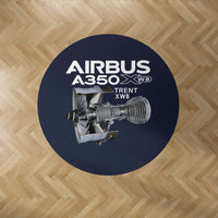 Thumbnail for Airbus A350 & Trent Wxb Engine 7000 Designed Carpet & Floor Mats (Round)