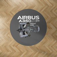 Thumbnail for Airbus A350 & Trent Wxb Engine 7000 Designed Carpet & Floor Mats (Round)