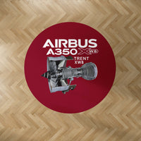 Thumbnail for Airbus A350 & Trent Wxb Engine 7000 Designed Carpet & Floor Mats (Round)