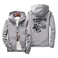 Thumbnail for Airbus A350 & Trent Wxb Engine Designed Windbreaker Jackets