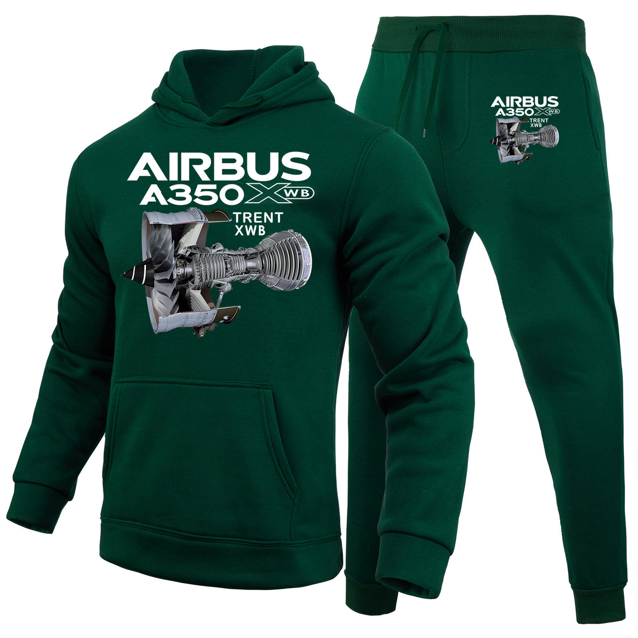 Airbus A350 & Trent Wxb Engine Designed Hoodies & Sweatpants Set