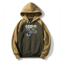 Thumbnail for Airbus A350 & Trent Wxb Engine Designed Colourful Hoodies